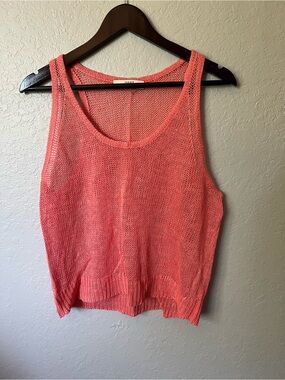 Robert Rodriguez Coral Open-Knit Tank Top